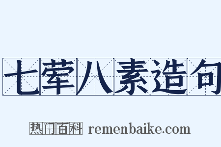 七荤八素造句是什么意思的图片